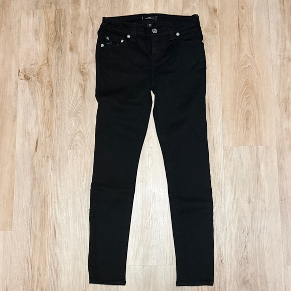 True Religion Halle Black Skinny Jeans - Picture 1 of 8